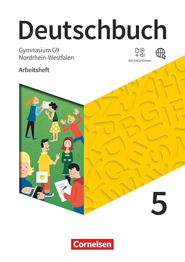 Andrea Wagener Deutschbuch Gymnasium Nordrhein-Westfalen Ausgabe 2019 5. Schuljahr: Arbeitsheft mit Lösungen und Erklärfilmen
