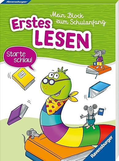 N/A Ravensburger Mein Block zum Schulanfang 2024: Erstes Lesen - Rätselblock ab 6 Jahre - Lesen lernen