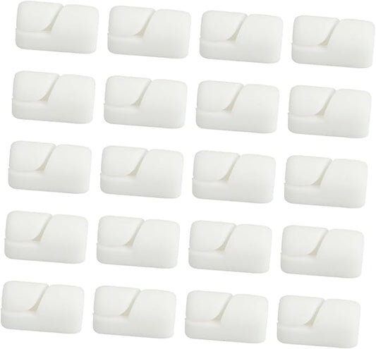 DOITOOL 20 Stücke Kabelmanagement Clips Selbstklebende Silikon Kabelklemmen Organizer für USB Stromkabel HZZD5615VW25P27H